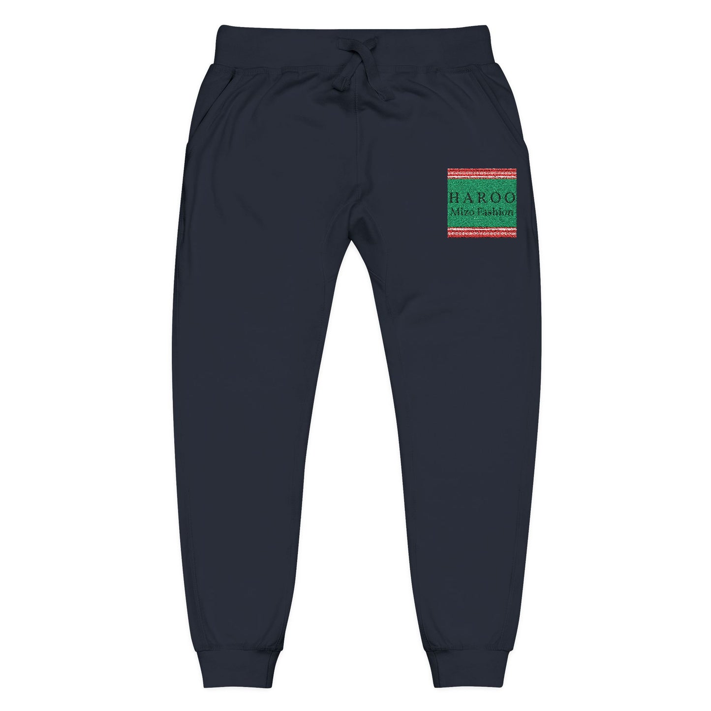 HAROO Embroidered Fleece Sweatpants