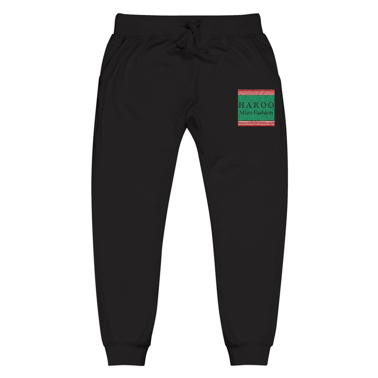 HAROO Embroidered Fleece Sweatpants