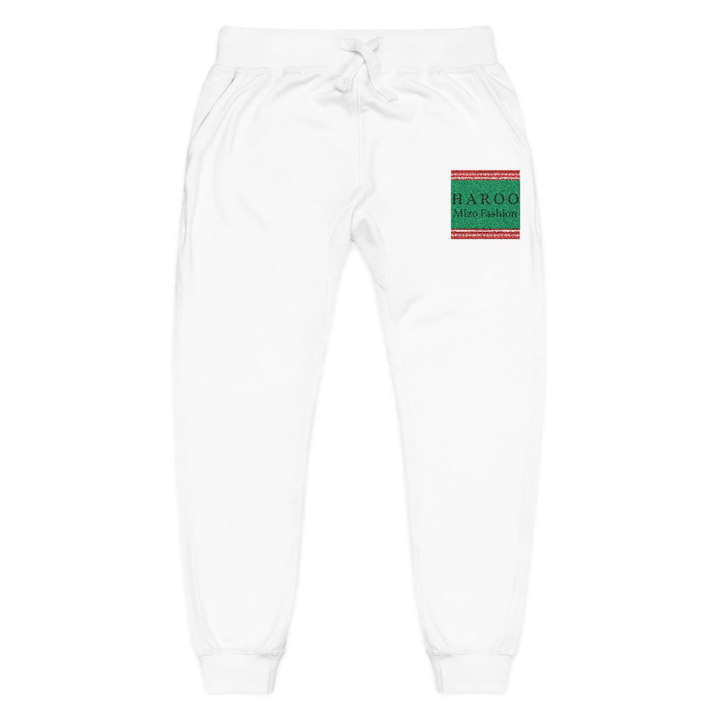HAROO Embroidered Fleece Sweatpants